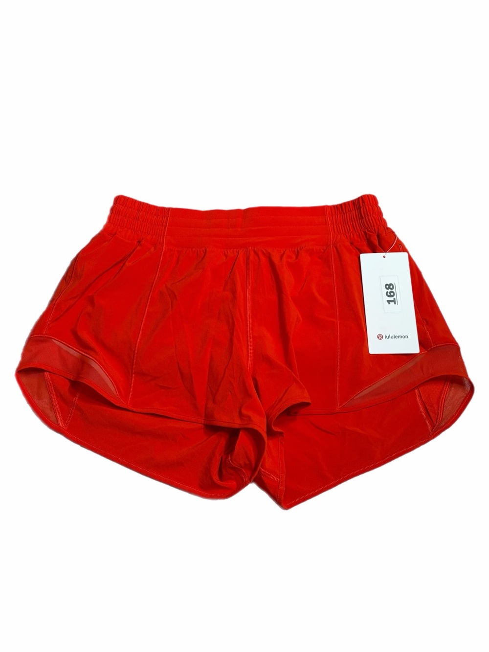 NWT Lululemon Hotty Hot High-Rise Short *Lined 2.5โ (Cherry Ember) Size 12